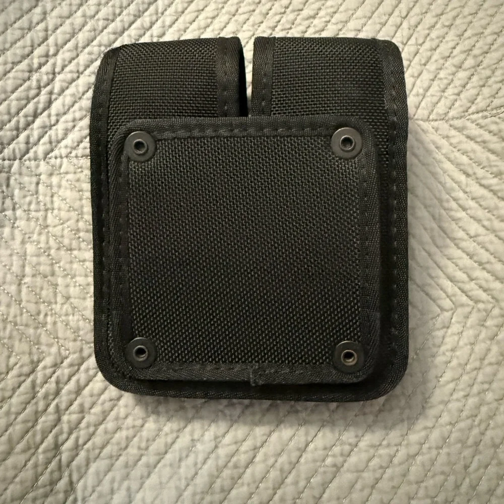 Bianchi Dual Black Nylon Phone Holster